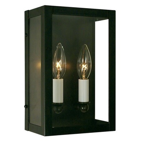 Arroyo Craftsman 7" Vintage Sconce, Slate, Clear Seedy Glass VIS-7CS-S